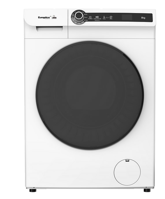 EuropAce 8 KG 3D Steam Front Load Washing Machine - EFW 7801Y